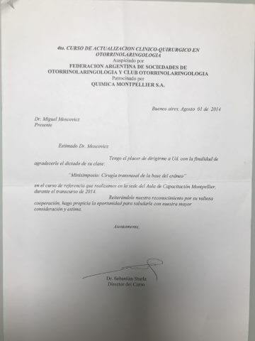 Diplomas y Certificados Dr. Miguel Moscovicz