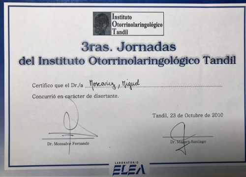 Diplomas y Certificados Dr. Miguel Moscovicz