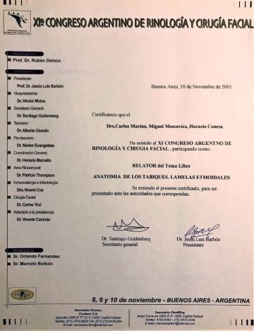 Diplomas y Certificados Dr. Miguel Moscovicz