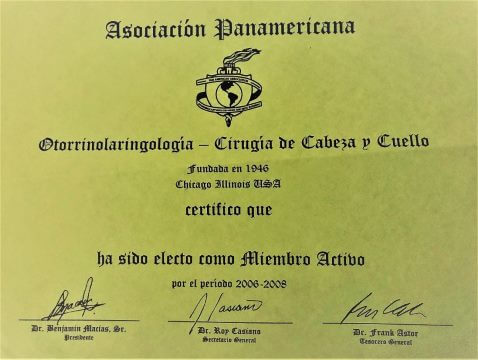 Diplomas y Certificados Dr. Miguel Moscovicz