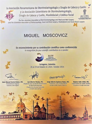 Diplomas y Certificados Dr. Miguel Moscovicz